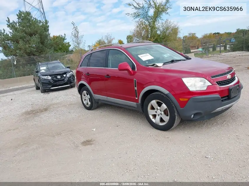 CHEVROLET CAPTIVA SPORT 2012, VIN 3GNAL2EK9CS635966