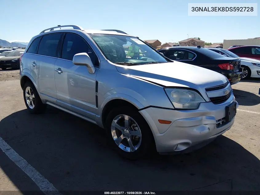 CHEVROLET CAPTIVA SPORT 2013, VIN 3GNAL3EK8DS592728