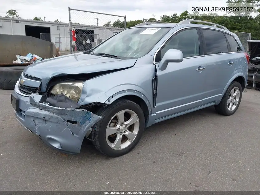 2014 CHEVROLET CAPTIVA SPORT VIN 3GNAL3EK9ES597552 — фото 2