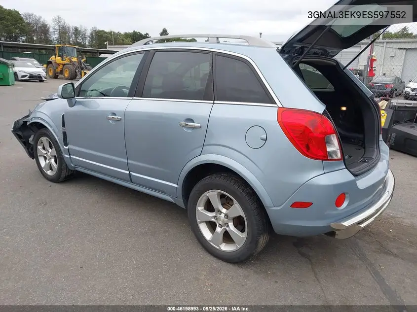 2014 CHEVROLET CAPTIVA SPORT VIN 3GNAL3EK9ES597552 — фото 3