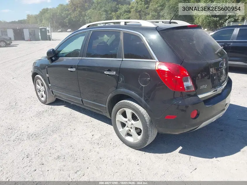 2014 CHEVROLET CAPTIVA SPORT VIN 3GNAL3EK2ES600954 — фото 3