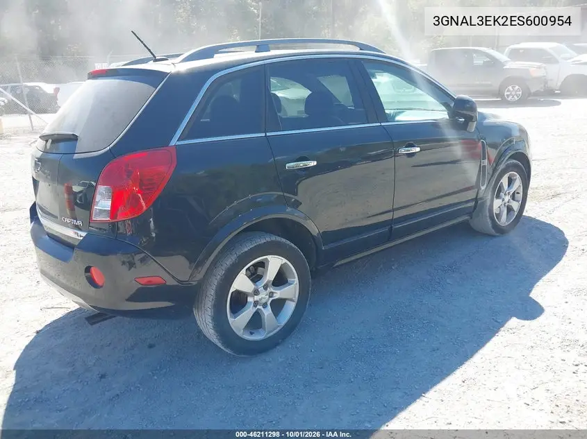 2014 CHEVROLET CAPTIVA SPORT VIN 3GNAL3EK2ES600954 — фото 4