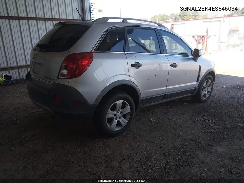 2014 CHEVROLET CAPTIVA SPORT VIN 3GNAL2EK4ES546034 — фото 4