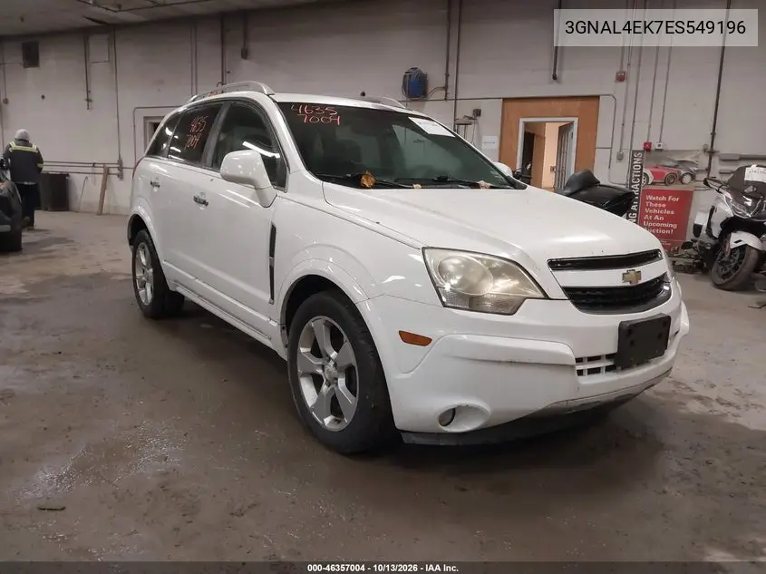 CHEVROLET CAPTIVA SPORT 2014, VIN 3GNAL4EK7ES549196