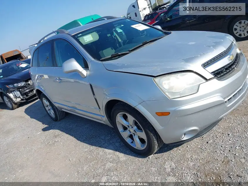 CHEVROLET CAPTIVA SPORT 2014, VIN 3GNAL3EK3ES562215