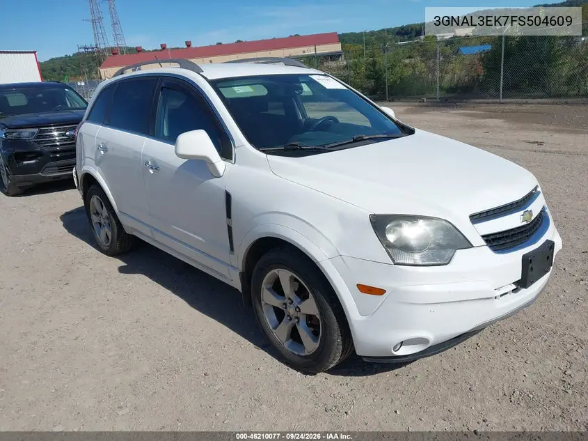 CHEVROLET CAPTIVA SPORT 2015, VIN 3GNAL3EK7FS504609