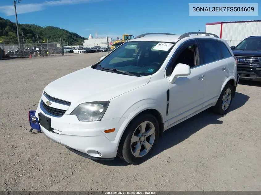 2015 CHEVROLET CAPTIVA SPORT VIN 3GNAL3EK7FS504609 — фото 2