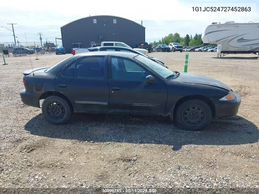 2002 CHEVROLET CAVALIER VIN 1G1JC524727452863 — фото 13