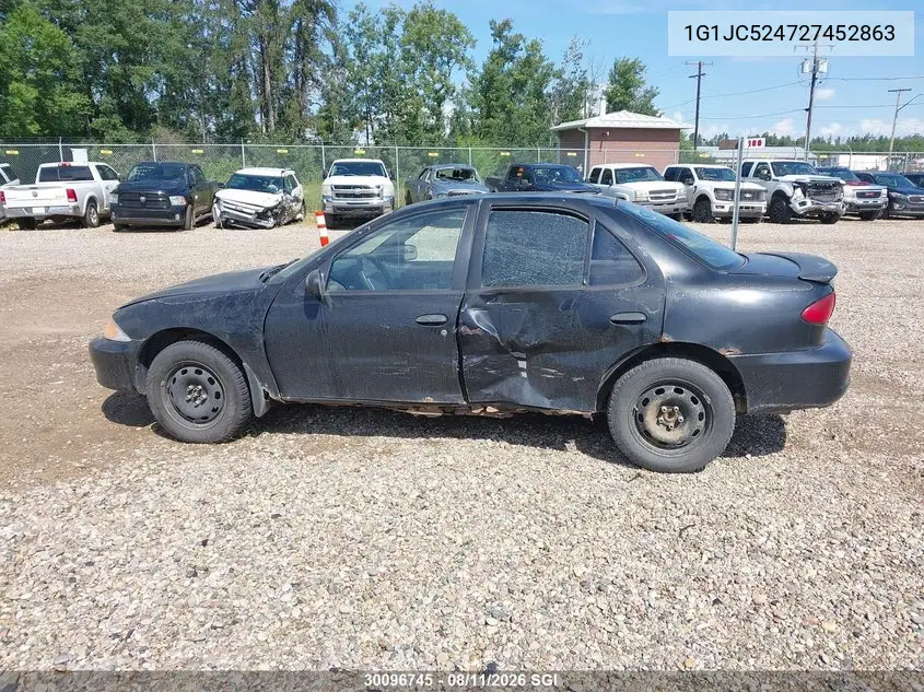 2002 CHEVROLET CAVALIER VIN 1G1JC524727452863 — фото 14