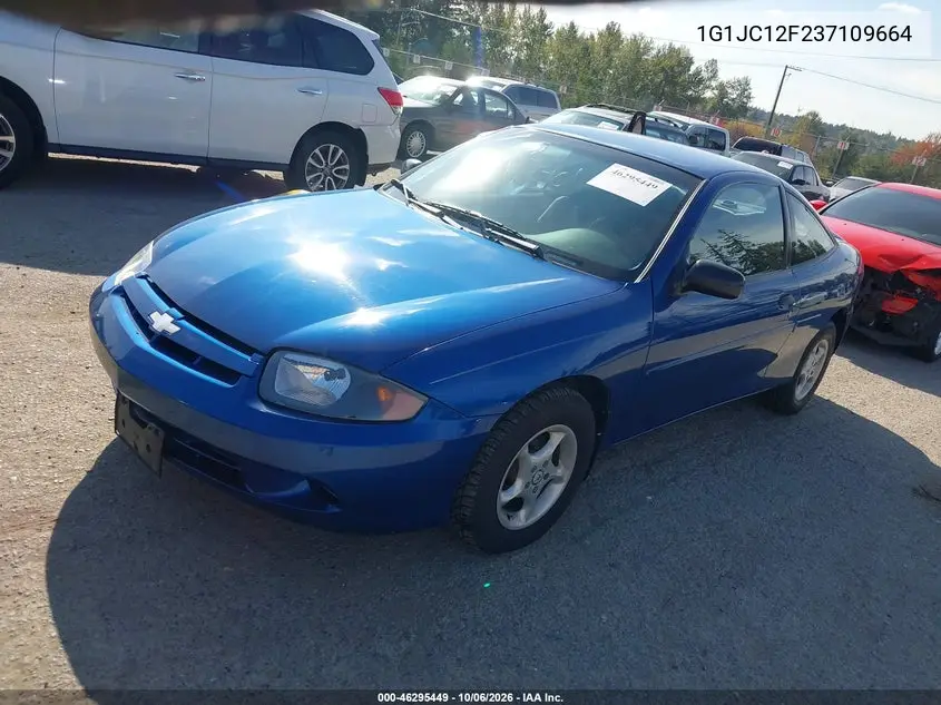 2003 CHEVROLET CAVALIER VIN 1G1JC12F237109664 — фото 2