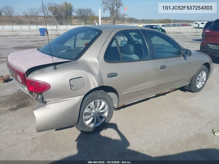 2003 CHEVROLET CAVALIER VIN 1G1JC52F537254303 — фото 4