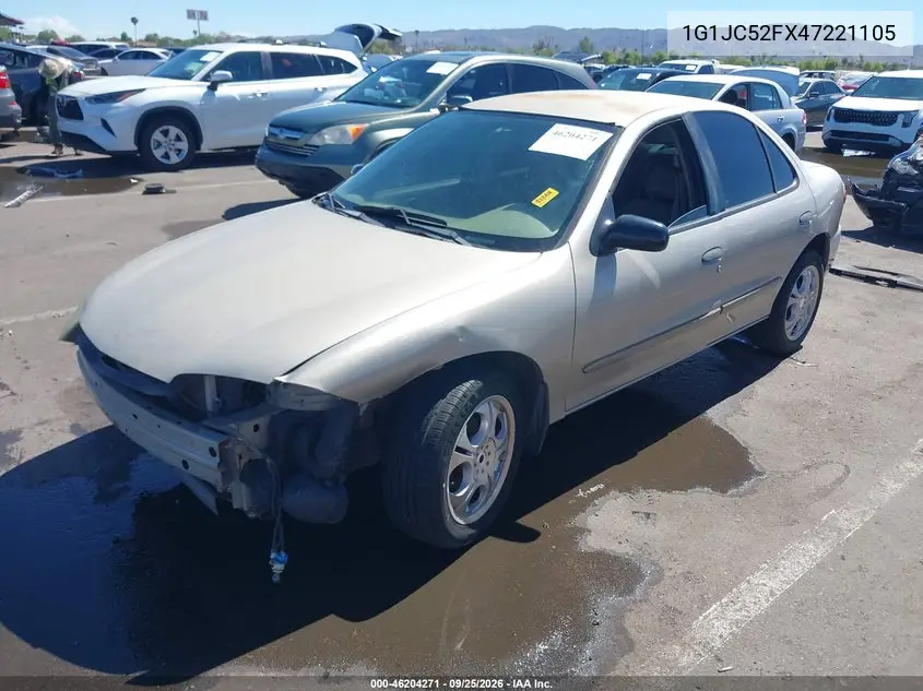 2004 CHEVROLET CAVALIER VIN 1G1JC52FX47221105 — фото 2