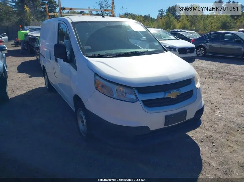 CHEVROLET CITY EXPRESS 2017, VIN 3N63M0YN2HK701061