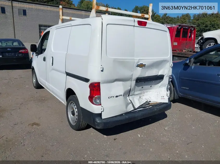 2017 CHEVROLET CITY EXPRESS VIN 3N63M0YN2HK701061 — фото 3
