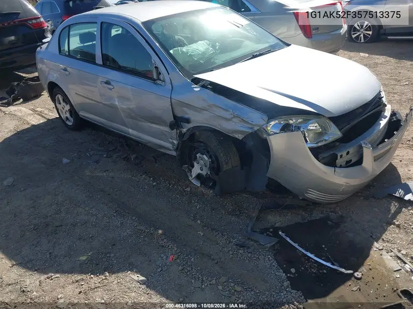 CHEVROLET COBALT 2005, VIN 1G1AK52F357513375