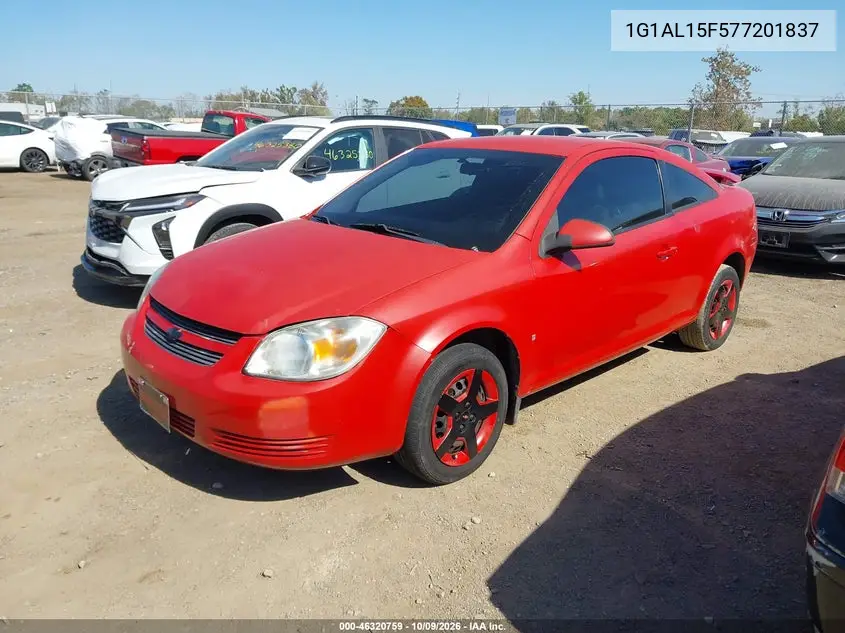 2007 CHEVROLET COBALT VIN 1G1AL15F577201837 — фото 2