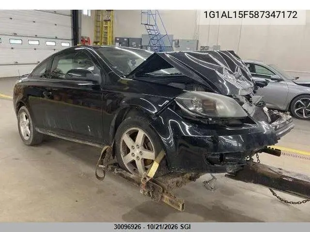 CHEVROLET COBALT 2008, VIN 1G1AL15F587347172