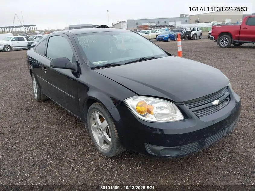 CHEVROLET COBALT 2008, VIN 1G1AL15F387217553