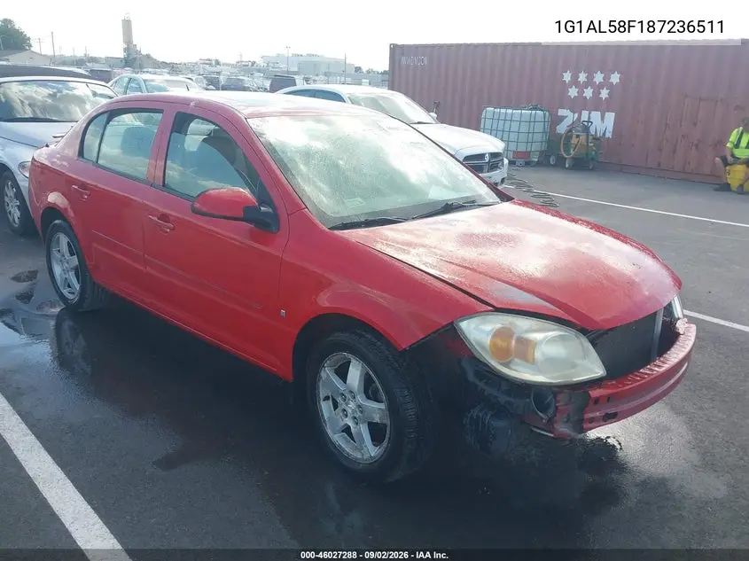 CHEVROLET COBALT 2008, VIN 1G1AL58F187236511