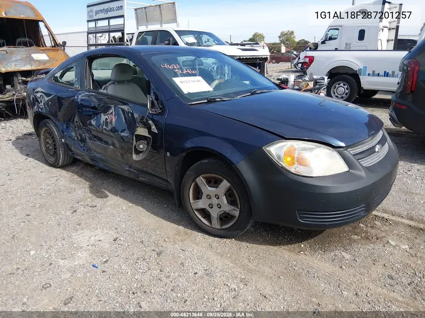 CHEVROLET COBALT 2008, VIN 1G1AL18F287201257