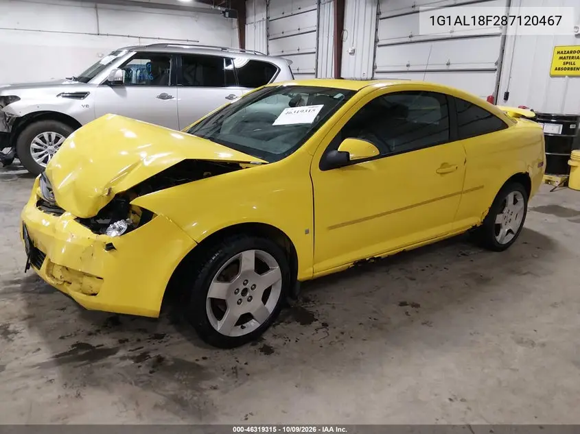 2008 CHEVROLET COBALT VIN 1G1AL18F287120467 — фото 2