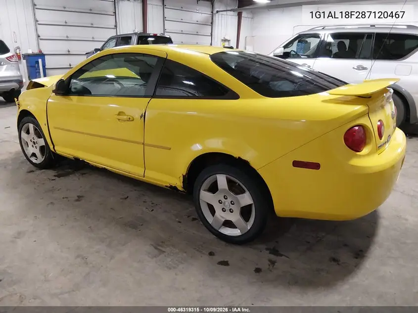 2008 CHEVROLET COBALT VIN 1G1AL18F287120467 — фото 3