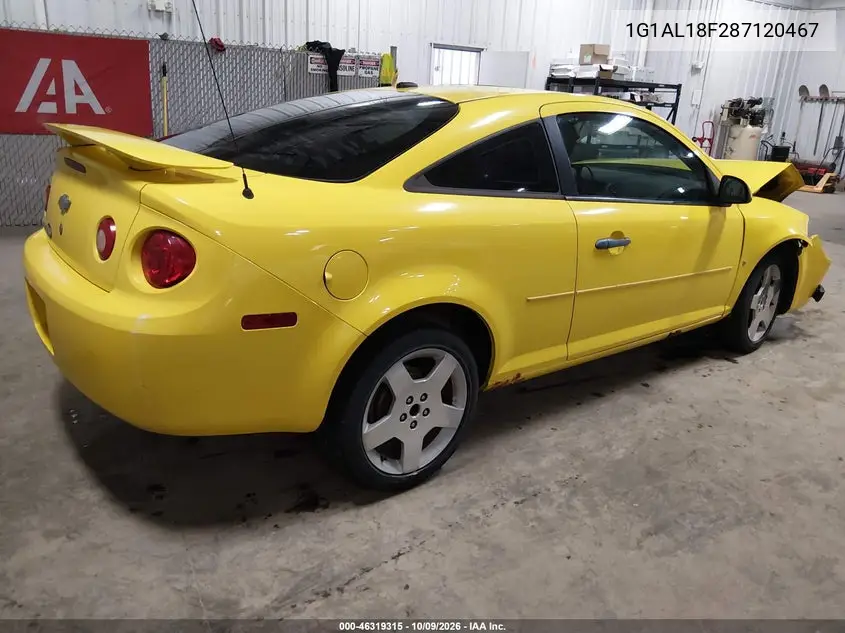 2008 CHEVROLET COBALT VIN 1G1AL18F287120467 — фото 4