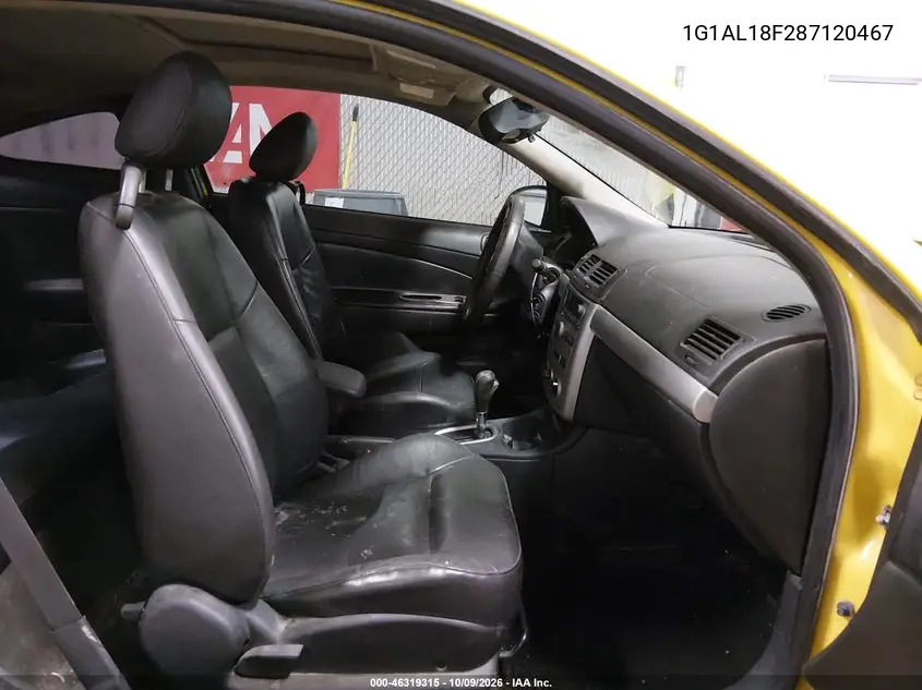 2008 CHEVROLET COBALT VIN 1G1AL18F287120467 — фото 5