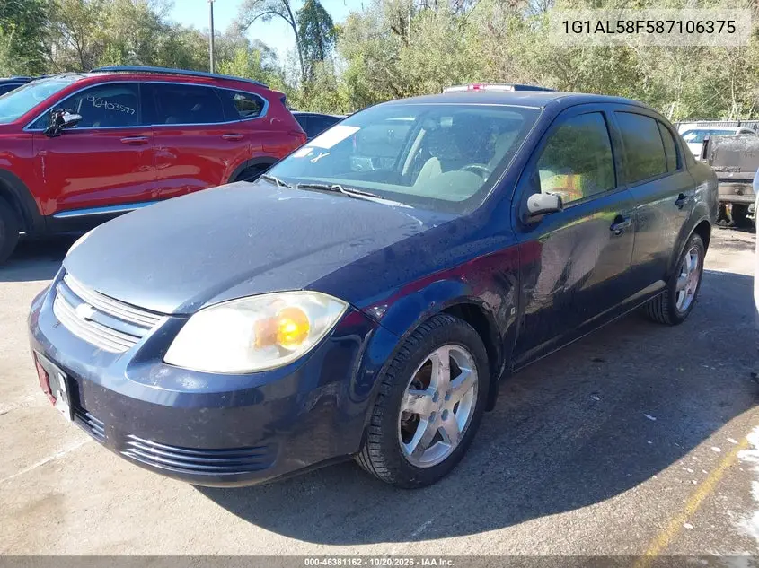 2008 CHEVROLET COBALT VIN 1G1AL58F587106375 — фото 2