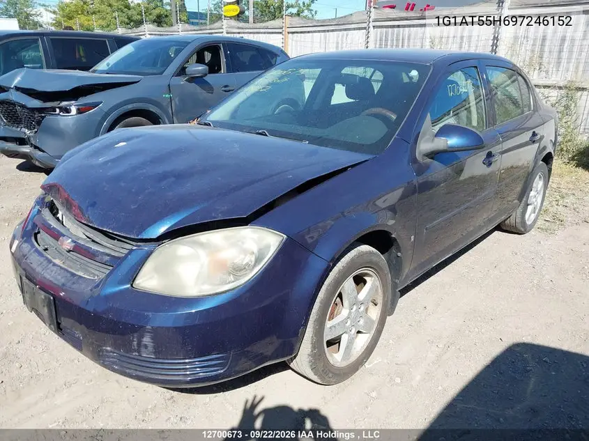 2009 CHEVROLET COBALT VIN 1G1AT55H697246152 — фото 2