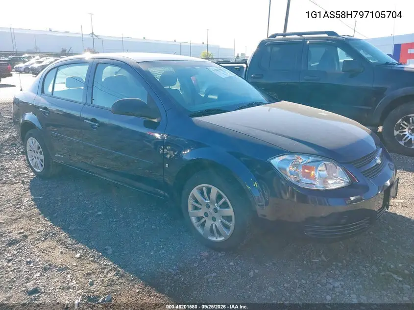 CHEVROLET COBALT 2009, VIN 1G1AS58H797105704