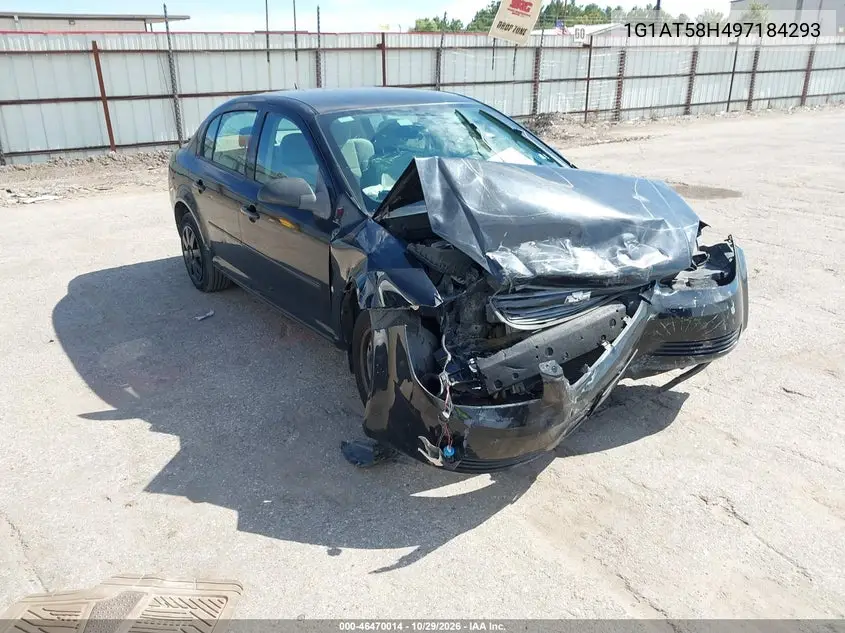 CHEVROLET COBALT 2009, VIN 1G1AT58H497184293