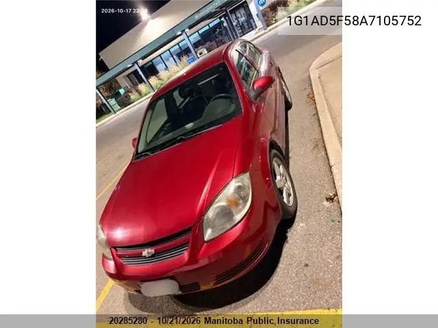 2010 CHEVROLET COBALT VIN 1G1AD5F58A7105752 — фото 2