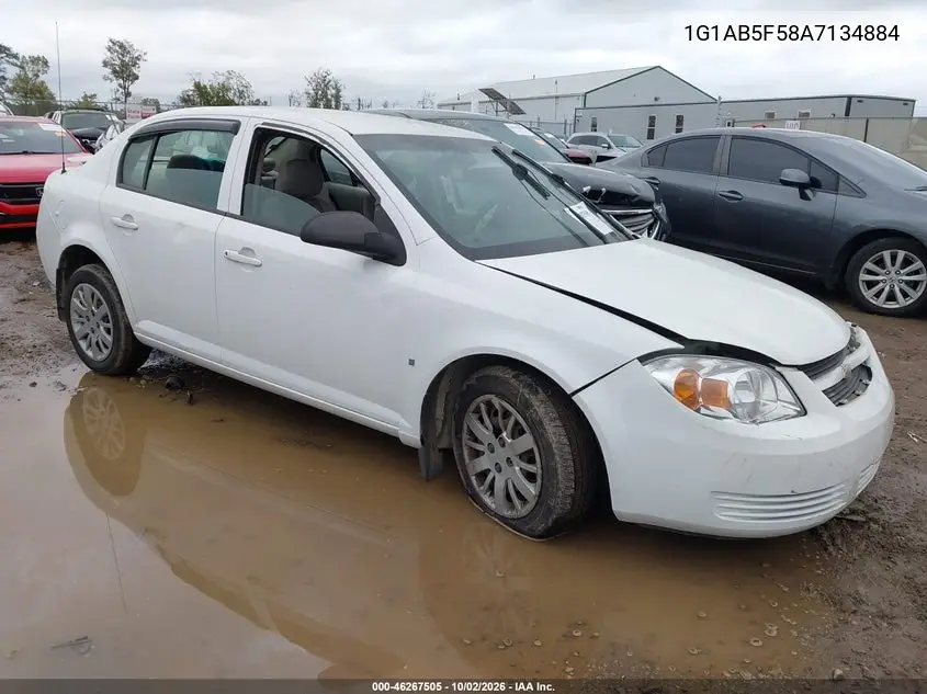 CHEVROLET COBALT 2010, VIN 1G1AB5F58A7134884