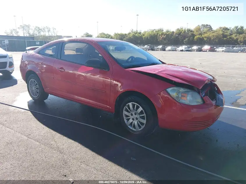 CHEVROLET COBALT 2010, VIN 1G1AB1F56A7205721