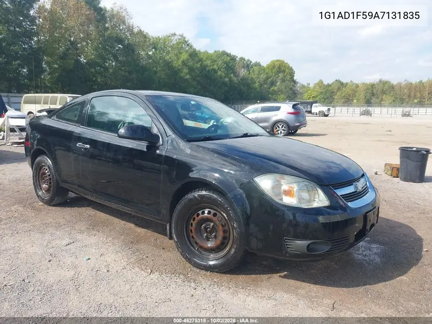 CHEVROLET COBALT 2010, VIN 1G1AD1F59A7131835
