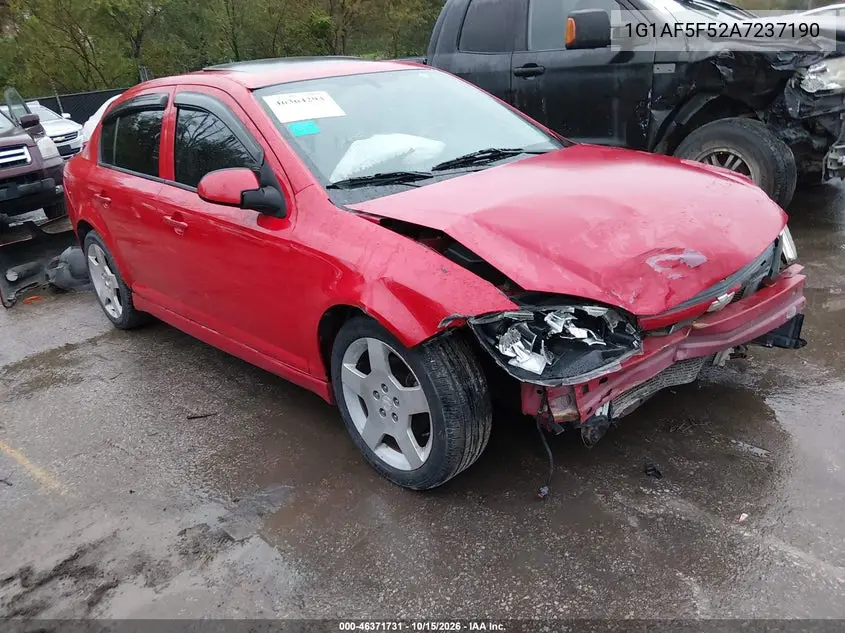 CHEVROLET COBALT 2010, VIN 1G1AF5F52A7237190