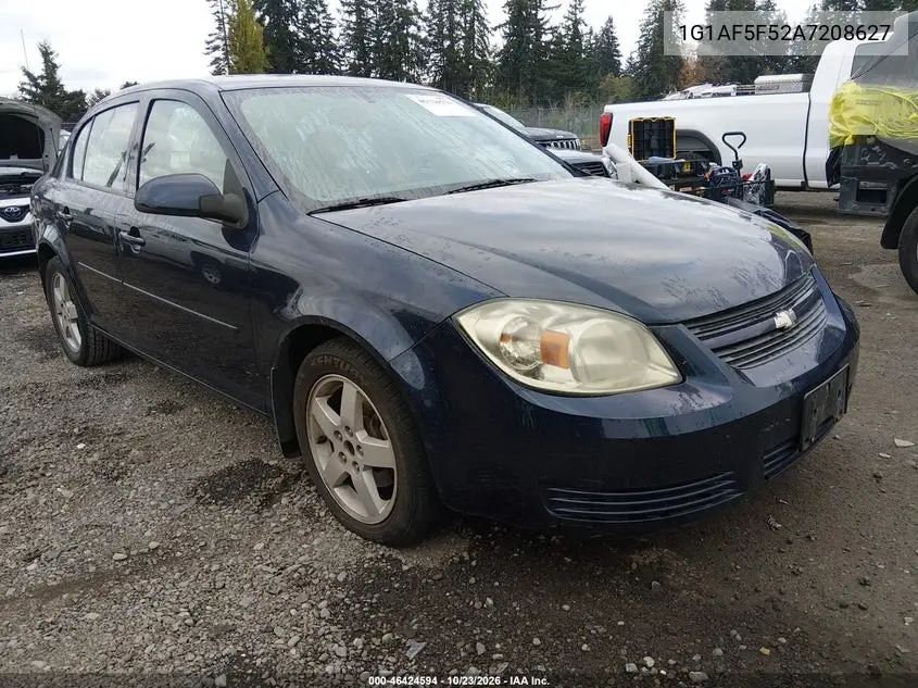 CHEVROLET COBALT 2010, VIN 1G1AF5F52A7208627