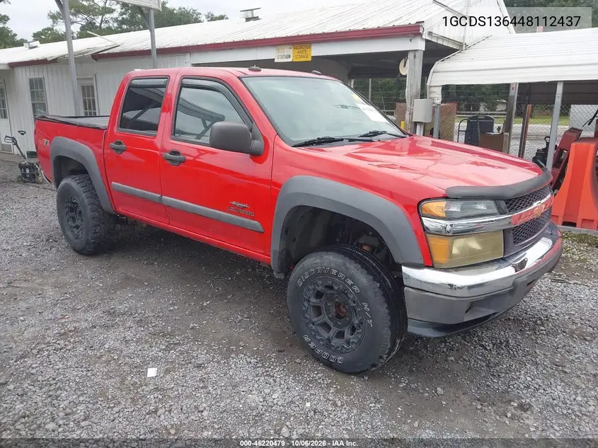 CHEVROLET COLORADO 2004, VIN 1GCDS136448112437