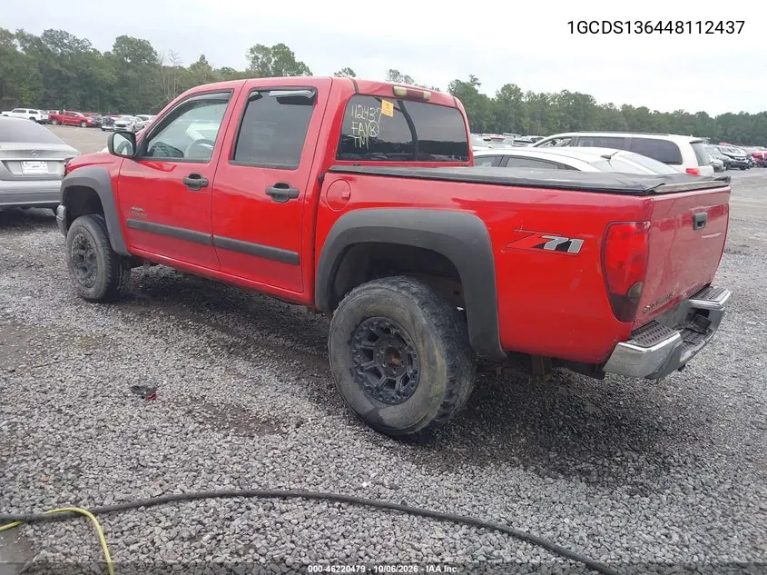 2004 CHEVROLET COLORADO VIN 1GCDS136448112437 — фото 3