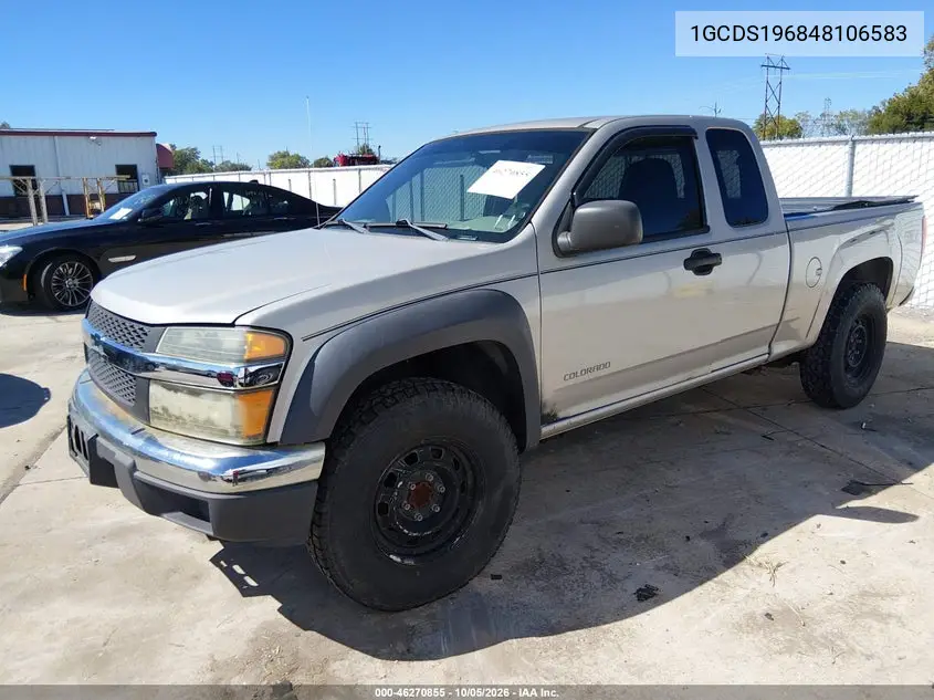 2004 CHEVROLET COLORADO VIN 1GCDS196848106583 — фото 2