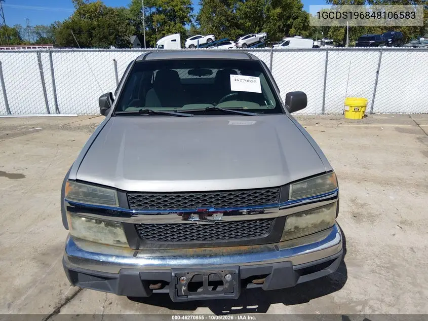 2004 CHEVROLET COLORADO VIN 1GCDS196848106583 — фото 6