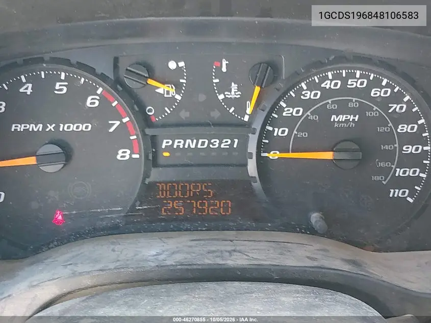 2004 CHEVROLET COLORADO VIN 1GCDS196848106583 — фото 7