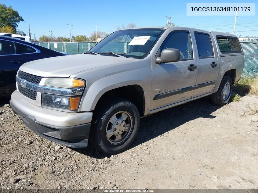 2004 CHEVROLET COLORADO VIN 1GCCS136348101179 — фото 2