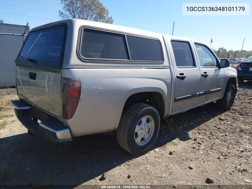 2004 CHEVROLET COLORADO VIN 1GCCS136348101179 — фото 4