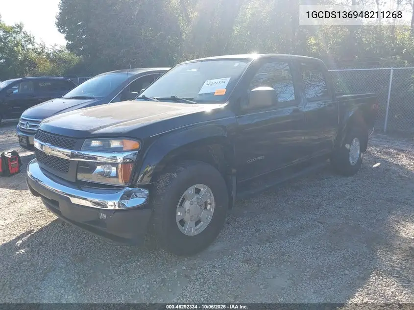 2004 CHEVROLET COLORADO VIN 1GCDS136948211268 — фото 2