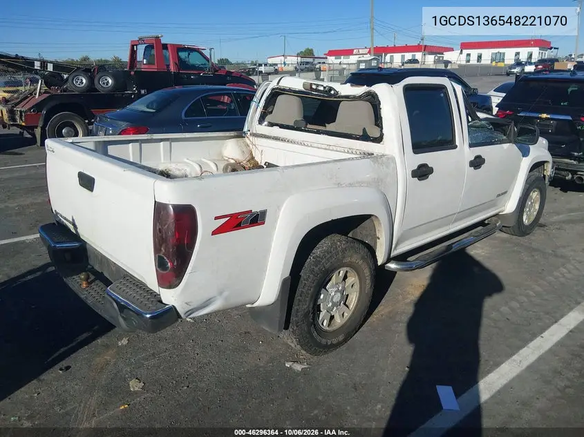 2004 CHEVROLET COLORADO VIN 1GCDS136548221070 — фото 4