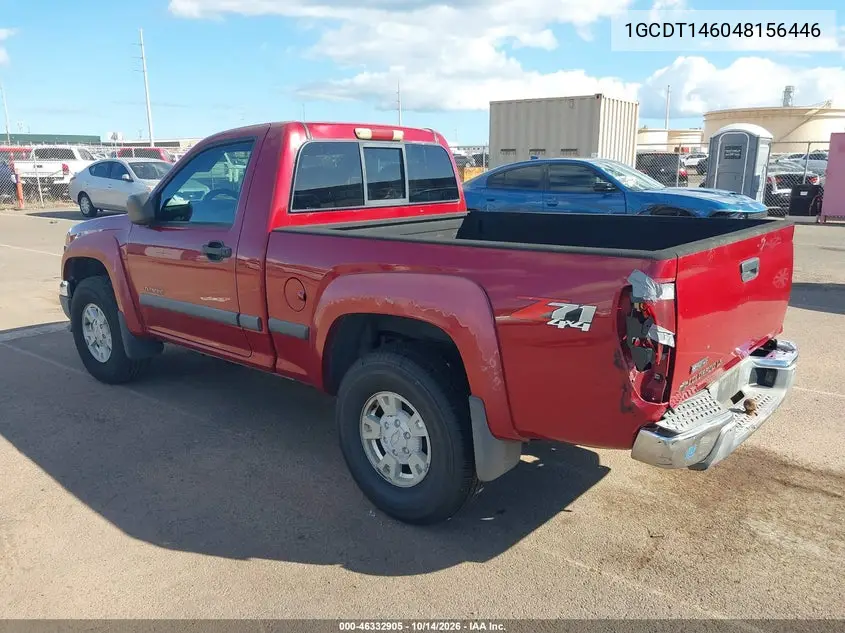 2004 CHEVROLET COLORADO VIN 1GCDT146048156446 — фото 3