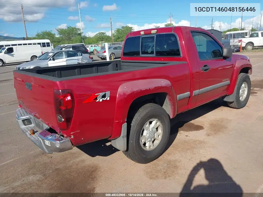 2004 CHEVROLET COLORADO VIN 1GCDT146048156446 — фото 4