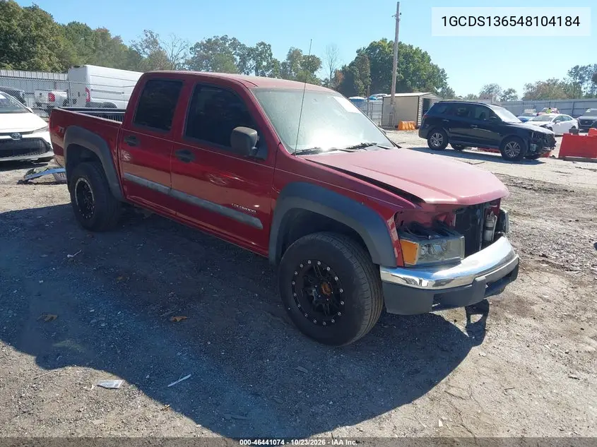 CHEVROLET COLORADO 2004, VIN 1GCDS136548104184